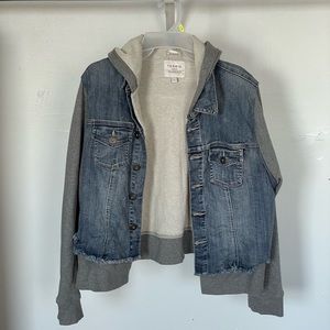 Torrid sweater/jean jacket. Size 2